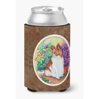 "Caroline's Treasures 7274CC Papillon Can Or Bottle Hugger, Multicolor"