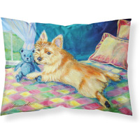 "Caroline's Treasures 7275PILLOWCASE Norwich Terrier Moisture Wicking Fabric Standard Pillowcase, Large, Multicolor"