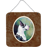 "Caroline's Treasures Harlequin Dane Wall or Door Hanging Prints 7278DS66, 6HX6W, Multicolor"