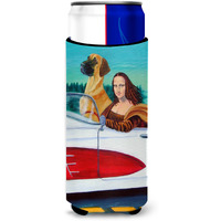 Great Dane with Mona Lisa Ultra Beverage Insulators for slim cans 7282MUK