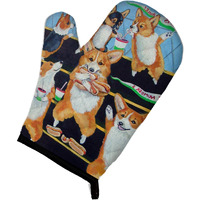 "Caroline's Treasures 7286OVMT Go Team Corgi Pembroke Oven Mitt, 12"" by 8.5"", Multicolor"