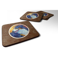 "Caroline's Treasures 7288FC Australian Shepherd Foam Coasters (Set of 4), 3.5"", Multicolor"