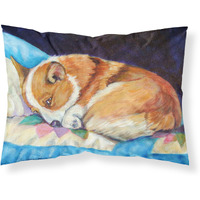 "Caroline's Treasures 7291PILLOWCASE Corgi Moisture Wicking Fabric Standard Pillowcase, Large, Multicolor"