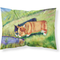 "Caroline's Treasures 7292PILLOWCASE Corgi Moisture Wicking Fabric Standard Pillowcase, Large, Multicolor"