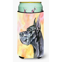 Great Dane Black Cropped Tall Boy Beverage Insulator Hugger 7307TBC