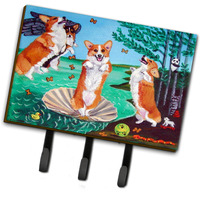 "Caroline's Treasures 7319TH68 Corgi Birth of Venus Leash or Key Holder, Large, Multicolor"
