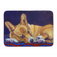 "Caroline's Treasures Corgi Blue Lonesome Floor Mat, 19"" x 27"", Multicolor"