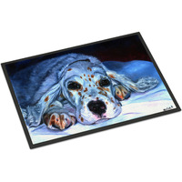 "Caroline's Treasures 7330MAT English Setter Pup Indoor or Outdoor Mat, 18 x 27"", Multicolor"