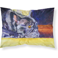 "Caroline's Treasures 7331PILLOWCASE Black French Bulldog Sunny Fabric Standard Pillowcase, Large, Multicolor"