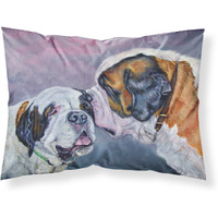 "Caroline's Treasures 7332PILLOWCASE Saint Bernard Whisperear Fabric Standard Pillowcase, Large, Multicolor"