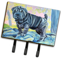 "Caroline's Treasures 7333TH68 Blue Shar Pei Leash or Key Holder, Large, Multicolor"