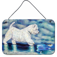 "Caroline's Treasures 7334DS812 Misty Westie Wall or Door Hanging Prints, 8 x 12"", Multicolor"