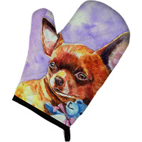 "Caroline's Treasures 7340OVMT Chihuahua with Teddy Bear Oven Mitt, 12"" by 8.5"", Multicolor"