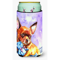 Chihuahua with Teddy Bear Tall Boy Beverage Insulator Hugger 7340TBC