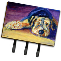"Caroline's Treasures 7344TH68 Snoozer Airedale Terrier Leash or Key Holder, Large, Multicolor"