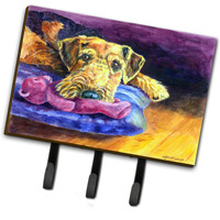 "Caroline's Treasures 7345TH68 Airedale Terrier Teddy Bear Leash or Key Holder, Large, Multicolor"