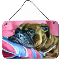 "Caroline's Treasures 7347DS812 Fawn Boxer Wall or Door Hanging Prints, 8 x 12"", Multicolor"