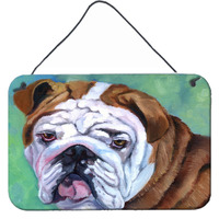 "Caroline's Treasures 7349DS812 Admiral the English Bulldog Wall or Door Hanging Prints, 8 x 12"", Multicolor"