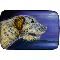 "Caroline's Treasures Irish Wolfhound Looking Dish Drying Mat, 14"" x 21"", Multicolor"