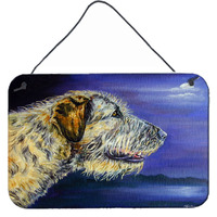 "Caroline's Treasures 7352DS812 Irish Wolfhound Looking Wall or Door Hanging Prints, 8 x 12"", Multicolor"