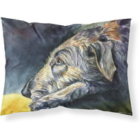 "Caroline's Treasures 7353PILLOWCASE Irish Wolfhound Sleeper Fabric Standard Pillowcase, Large, Multicolor"