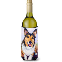"Caroline's Treasures 7365LITERK ""Pembroke Corgi Waiting"" Wine Bottle Hugger Koozie, 750ml, Multicolor"