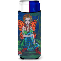 "Caroline's Treasures 7375MUK ""Fairy Monarch Michelob Ultra Koozies for Slim Cans, Multicolor"