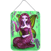 "Caroline's Treasures Fairy Lady Wisteria Wall or Door Hanging Prints 7377DS1216, 16HX12W, Multicolor"