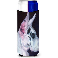 "Caroline's Treasures 7386MUK ""Great Dane Harlequin Michelob Ultra Koozies for Slim Cans, Multicolor"