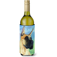 "Caroline's Treasures 7387LITERK ""Great Dane Apollo the Great"" Wine Bottle Hugger Koozie, 750ml, Multicolor"