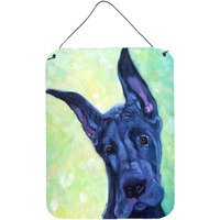 "Caroline's Treasures Dane Midnight Puppy Wall or Door Hanging Prints 7388DS1216, 16HX12W, Multicolor"