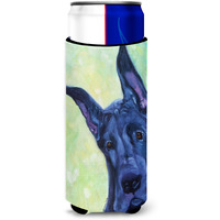 "Caroline's Treasures 7388MUK ""Great Dane Midnight Puppy Michelob Ultra Koozies for Slim Cans, Multicolor"