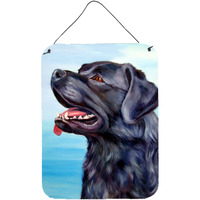 "Caroline's Treasures Black Labrador Retriever Wall or Door Hanging Prints 7389DS1216, 16HX12W, Multicolor"