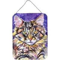 "Caroline's Treasures Maine Coon Sassy Wall or Door Hanging Prints 7390DS1216, 16HX12W, Multicolor"