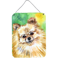 "Caroline's Treasures Pomeranian Sissy Wall or Door Hanging Prints 7393DS1216, 16HX12W, Multicolor"