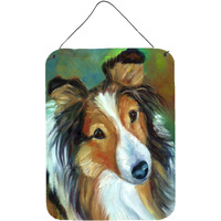 "Caroline's Treasures Sheltie Curiosity Wall or Door Hanging Prints 7396DS1216, 16HX12W, Multicolor"