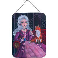 "Caroline's Treasures Tea Time Fox Wall or Door Hanging Prints 7398DS1216, 16HX12W, Multicolor"