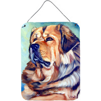"Caroline's Treasures Tibetan Mastiff Wall or Door Hanging Prints 7399DS1216, 16HX12W, Multicolor"