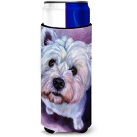 "Caroline's Treasures 7400MUK ""What sup Westie Michelob Ultra Koozies for Slim Cans, Multicolor"