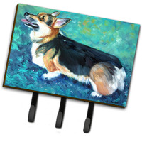 "Caroline's Treasures Corgi Pembroke Leash or Key Holder 7408TH68, Triple, Multicolor"