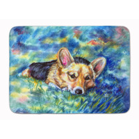 "Caroline's Treasures Corgi Tuckered Out Floor Mat, 19"" x 27"", Multicolor"