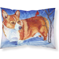 "Caroline's Treasures Corgi Cardinal Buddy Fabric Standard Pillowcase 7411PILLOWCASE, Multicolor"