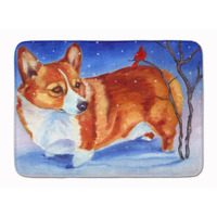 "Caroline's Treasures Corgi Cardinal Buddy Floor Mat, 19"" x 27"", Multicolor"