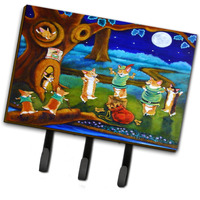 "Caroline's Treasures Corgi Robin Hood Leash or Key Holder 7415TH68, Triple, Multicolor"