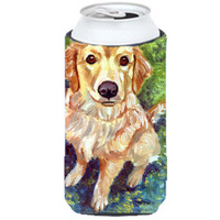 "Caroline's Treasures 7428TBC ""Golden Retriever Patience"" Tall Boy Hugger Koozie, Multicolor"