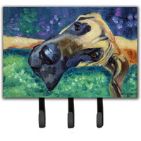 "Caroline's Treasures Dane Hard Day Leash or Key Holder 7434TH68, Triple, Multicolor"