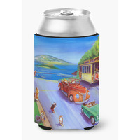 "Caroline's Treasures 7436CC ""Corgi Hyde Park"" Can or Bottle Hugger, Multicolor"