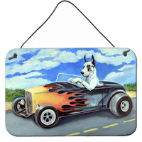 "Caroline's Treasures 7502DS812 Great Dane Aluminum Metal Wall or Door Hanging Prints, 8 x 12"""