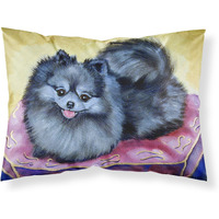"Caroline's Treasures 7503PILLOWCASE Pomeranian Moisture Wicking Fabric Standard Pillowcase, Large, Multicolor"