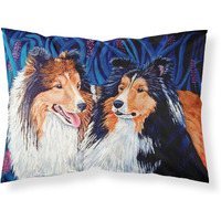 "Caroline's Treasures 7508PILLOWCASE Sheltie Moisture Wicking Fabric Standard Pillowcase, Large, Multicolor"
